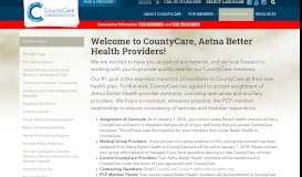 
							         New Providers - Welcome - CountyCare								  
							    