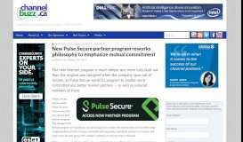 
							         New Pulse Secure partner program reworks philosophy to emphasize ...								  
							    