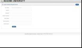 
							         New Registration - ::Flair-ERMS:: Bugema University :: Student Portal								  
							    