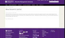 
							         New Research portal - Records Management Services - The ...								  
							    
