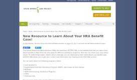 
							         New Resource to Learn About Your HRA Benefit Case! | SRLP (Sylvia ...								  
							    