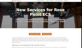 
							         New Services for Rose Point ECS - Rose Point Navigation Systems ...								  
							    