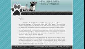
							         New Shackle Island Veterinary Hospital								  
							    