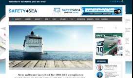 
							         New software launched for IMO DCS compliance - SAFETY4SEA								  
							    
