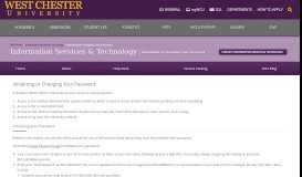
							         New Student Account - West Chester University								  
							    