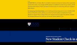 
							         New Student Check-in and Orientation | ISSS - Penn Global								  
							    