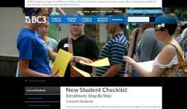 
							         New Student Checklist | Butler County Community College								  
							    