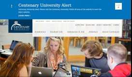 
							         New Student Information | Centenary University ™								  
							    