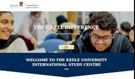 
							         New student information | Keele University ISC								  
							    