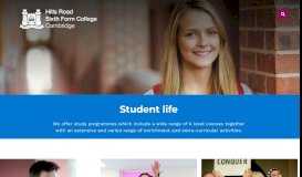 
							         New Student Information | Sixth Form Education | Hills Road Sixth ...								  
							    