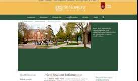 
							         New Student Information | St. Norbert College								  
							    