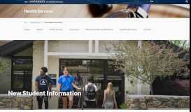 
							         New Student Information - URI Health Services - The University of ...								  
							    