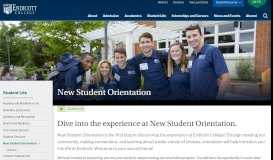 
							         New Student Orientation 2019 | Endicott College								  
							    