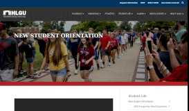 
							         New Student Orientation - Hannibal-LaGrange University								  
							    