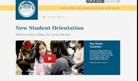 
							         New Student Orientation | Quincy College								  
							    