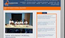 
							         New Student Portal (Banner) | Langston University								  
							    