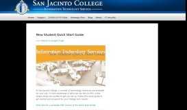 
							         New Student Quick Start Guide | Information ... - SanJac Blogs								  
							    