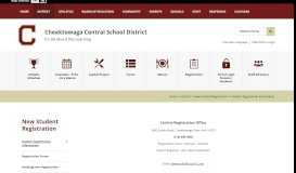 
							         New Student Registration - Cheektowaga Central School District								  
							    