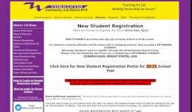 
							         New Student Registration - Wauconda CUSD 118								  
							    