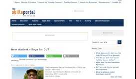 
							         New student village for DUT | Skills Portal								  
							    