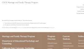 
							         New Students | Marriage and Family Therapy - CSUN's MFT Webpage								  
							    