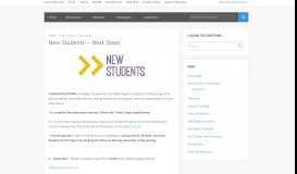 
							         New Students – Next Steps - My Jessup - William Jessup University								  
							    