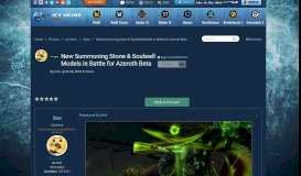 
							         New Summoning Stone & Soulwell Models in Battle for Azeroth Beta ...								  
							    