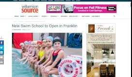 
							         New Swim School to Open in Franklin - Williamson Source								  
							    