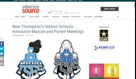 
							         New Thompson's Station Schools Announce Mascot and Parent ...								  
							    