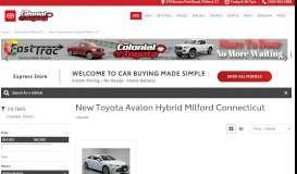 
							         New toyota-avalon-hybrid Milford CT - Colonial Toyota								  
							    