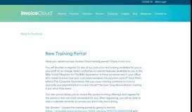 
							         New Training Portal - Invoice Cloud								  
							    