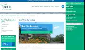 
							         New Trier eXtension Home page								  
							    