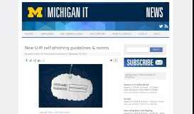 
							         New U-M self-phishing guidelines & norms – Michigan IT News								  
							    