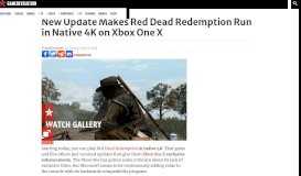 
							         New Update Makes Red Dead Redemption Run in Native 4K on Xbox ...								  
							    