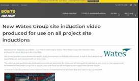
							         New Wates Group site induction video produced for ... - Biosite Systems								  
							    