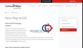 
							         New Way to GO | ConocoPhillips Global Office								  
							    
