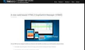 
							         new web-based html5 voipswitch manager (VSM3)								  
							    