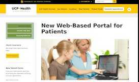 
							         New Web-Based Portal for Patients | UCF Health |Doctors in Orlando ...								  
							    