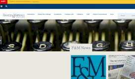 
							         New Web Portal in Development for F&M ... - Franklin & Marshall								  
							    