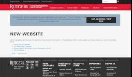 
							         New Website | University Career Services - Rutgers Career Services								  
							    