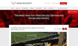 
							         New Wise Security Services website launched								  
							    