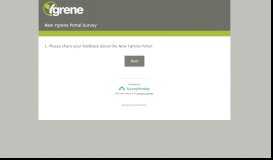 
							         New Ygrene Portal Survey								  
							    