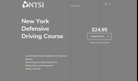 
							         New York City Defensive Driving Course Online - NTSI								  
							    