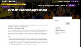 
							         New York City Schools Contract | 32BJ SEIU								  
							    