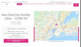 
							         New York IVF & Fertility Clinic | CCRM Fertility Doctors in NYC								  
							    