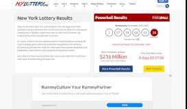 
							         New York Lottery Results | NYLottery.org								  
							    