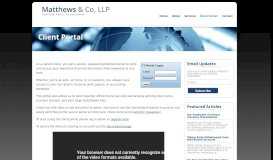 
							         New York , NY Accounting Firm | Client Portal Page | Matthews & Co ...								  
							    