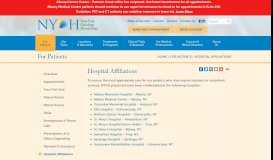 
							         New York Oncology Hematology Hospital Affiliations								  
							    