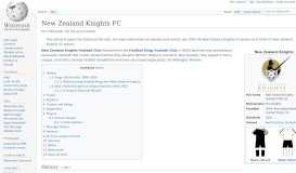 
							         New Zealand Knights FC - Wikipedia								  
							    