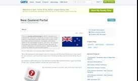 
							         New Zealand Portal - Geni								  
							    